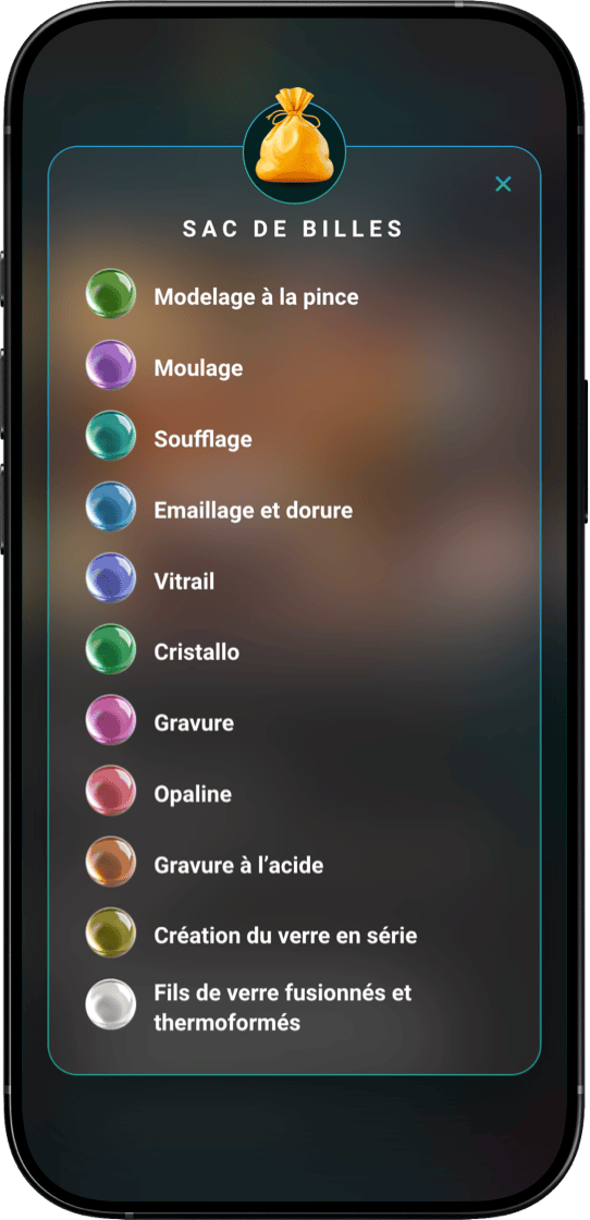 App iPhone Musée du Verre de Charleroi